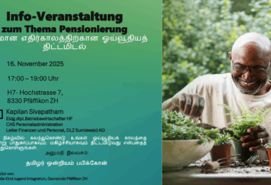 Info-Veranstaltung zum Thema Pensionierung auf Tamilisch